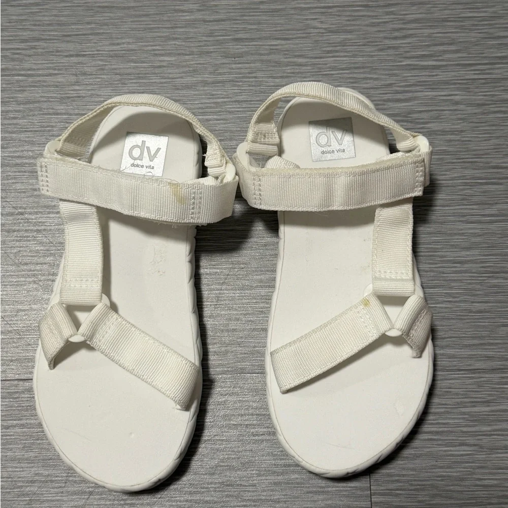 Dolce Vita Kids White Strappy Sandals